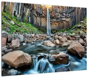 Obraz - Wodospad Svartifoss, Islandia (70x50 cm)