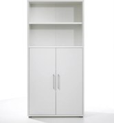 Regał biurowy 2-drzwiowy Prima biały