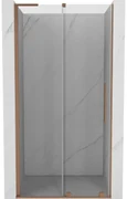 Mexen Velar L drzwi prysznicowe rozsuwane 90 cm, transparent, miedź szczotkowana - 871-090-003-01-65
