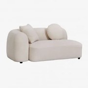 Moduł Narożny Lewy 2-osobowy Do Sofy Modułowej W Kolorze Coco Szenilowym Gruba Biała Szenila - Sklum