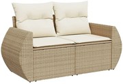Beżowa dwuosobowa sofa ogrodowa N2-D28