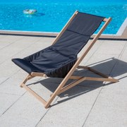 Leżak ogrodowy drewniany Gozo Premium grafit PATIO