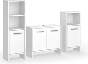Zestaw mebli łazienkowych biały 63.8x26.3x57 karli