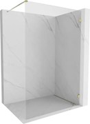 Mexen Lunar ścianka prysznicowa Walk-in prawa 60 x 200 cm, transparent 8 mm, złota - 830-060-000-50-00-P