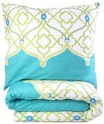 Pościel bawełniana Premium Bielbaw 140x200 Cesare zielona GRENO