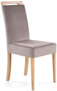 Tapicerowane krzesło drewniane popiel + dąb miodowy S7-L72