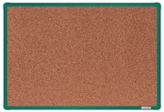 Tablica korkowa BoardOK w ramie aluminiowej, 600 x 900 mm, zielona rama