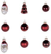 Zestaw bombek choinkowych w różnych kształtach, 9 szt.