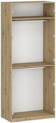 Korpus szafy z dwoma drążkami 100 cm dąb artisan G2-T08