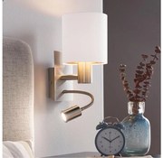 Eglo 96484 - LED elastyczne oświetlenie PASTERI 1xE27/40W+LED/3,8W białe