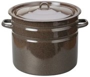 Toro Garnek emaliowany z pokrywką 20 l, brązowy