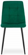 Krzesło KARA - ciemna zieleń aksamit x 1