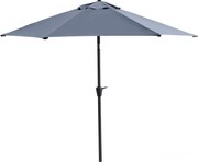 PARASOL OGRODOWY HAVANA 2 GRAFITOWY 3M Z KORBKĄ I REGULACJĄ KĄTA