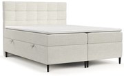 Kremowe łóżko boxspring ze schowkiem 180x200 cm Urbaneo – Maison de Rêve
