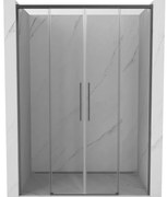 Mexen Rox drzwi prysznicowe rozsuwane 140 cm, transparent, gun metal - 8C2-140-002-95-00