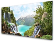 Obraz Akrylowy Zatoka Wodospad Góry
