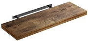 Casaria Półka ścienna FIGO+ z konsolą, 70cm, ciemny dąb