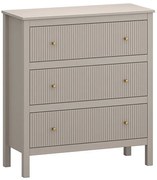 Nowoczesna komoda z trzema szufladami w kolorze taupe Z1-F29
