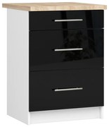 Szafka kuchenna dolna w kolorze czarnym L7-D33