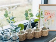 Zestaw 5 wazonów dekoracyjnych ze sztucznymi kwiatami POSY