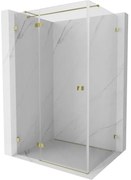 Mexen Lunar T kabina prysznicowa uchylna lewa 70 x 120 cm, transparent, złota - 834T-070-120-50-00-L