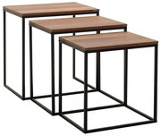 ZESTAW 3x Stolik konferencyjny brązowy