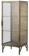 Metalowa witryna w kolorze złota 45x110x40 cm Saone – Bloomingville