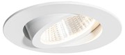 Wpuszczany reflektor biały 6,8 cm z LED 545 lm Ściemnialny IP65 - Gaius