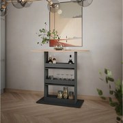 Stół barowy złoty dąb power/antracyt 110x55x106 repose