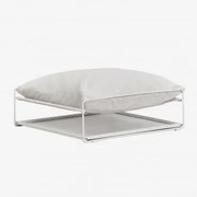 Pufa Ogrodowa Z Funkcją Stołu Pomocniczego Amaro Gardenia Biel - Sklum