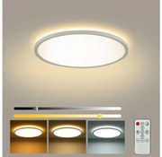 Brilagi - Ściemnialna oprawa LED ULTRA SLIM LED/18W/230V śr. 30 cm biała + pilot