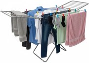 Srebrna rozkładana suszarka na pranie N0-R93