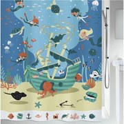 Zasłona prysznicowa 180x200 cm Pirates – Spirella