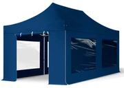 TOOLPORT 3x6 m Namiot Ekspresowy PROFESSIONAL Alu 40 mm, ze ścianami bocznymi, okna panoramiczne , niebieski - (600230)