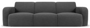 Ciemnoszara sofa z materiału bouclé 235 cm Molino – Micadoni Home
