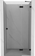 Mexen Lunar drzwi prysznicowe uchylne prawe 115 cm, transparent, czarne - 834-115-000-70-00-P