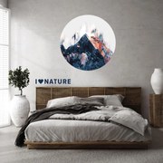 Naklejki na ścianę - Góry z napisem