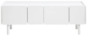 Biała szafka pod TV 160x55x45 cm Bera – Unique Furniture