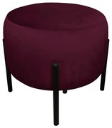 Pufa WILFRED MG VELVET śliwkowa ATOS