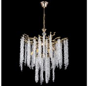 Żyrandol na łańcuchu 6xE14/60W/230V śr. 53 cm złoty