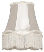 Abażur materiałowy kremowy 30 cm - Granny Retro