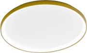 Krizia - ściemnialna lampa sufitowa LED 60W - 5300lm, ciepłe światło 3000K, dyfuzor opalowy, aluminium w kolorze złotym, średnica 60 cm, IP20, nowoczesny design