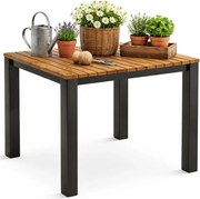 Drewniany kwadratowy stół ogrodowy S7-K61