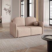 Masseno Sofa SUVI II z funkcją spania i pojemnikiem na pościel, Rozkładana sofa - Beżowy, NEVE 04