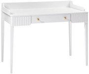 Biurko konsola z 1 szufladą - MDF - Biały mat - RENEVI marki Pascal Morabito