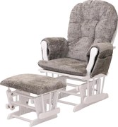 Leżanka MCW-C76,  jasnoszary, biała rama