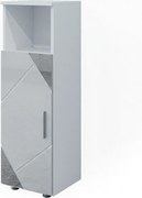 Szafka Midi biały wysoki połysk z wkładkami 30x30x95 irma