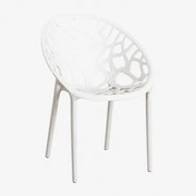 Krzesło Ogrodowe Sztaplowane Z Polipropylenu Ores Gardenia Biel - Sklum