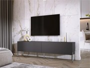 Szafka RTV: Antracyt, Chromowane nogi, 170 x 52 x 32 cm