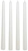 Komplet satynowych świec, 4 sztuki, 25 cm